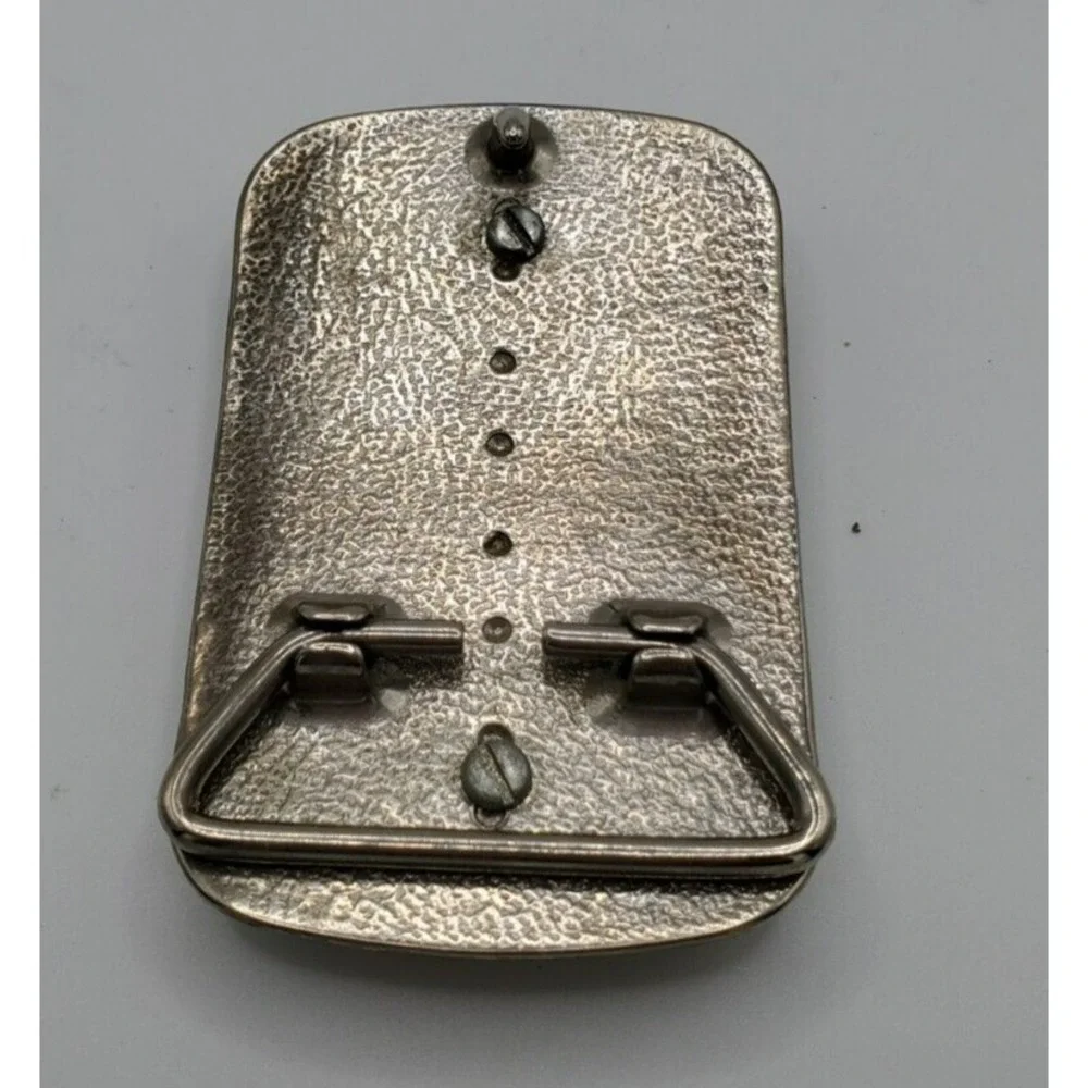 Silver Belt Buckle W/ Stone